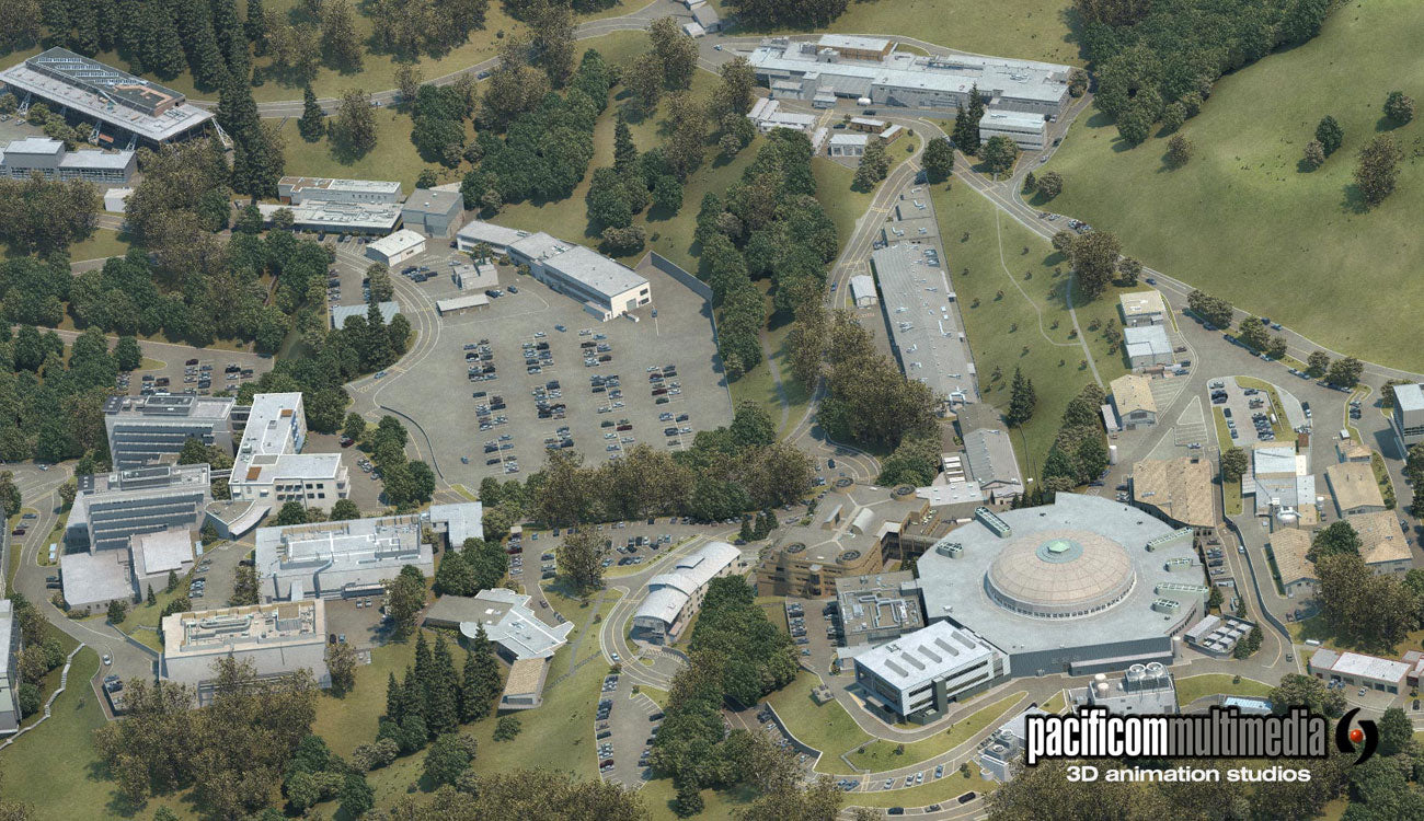 Commercial City 3D Aerial Renderings by Pacificom