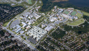 Campus Dorms and College Aerial 3D Rendering College Maps