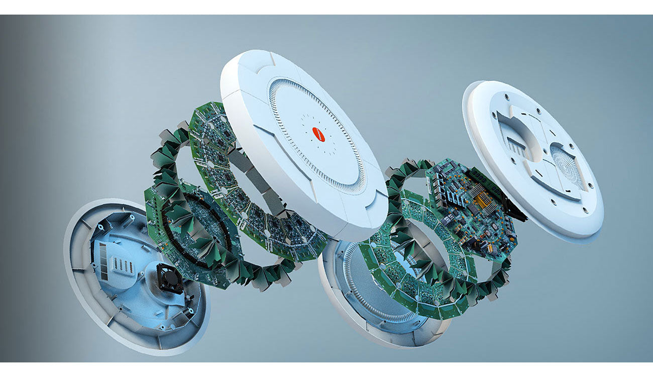 Wireless Internet Router Modem 3D Exploded Diagram