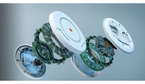 Wireless Internet Router Modem 3D Exploded Diagram