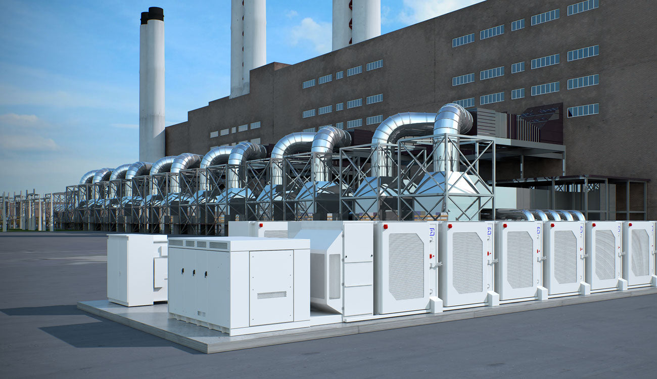 3D Animation Factory with Exterior Cooling Units